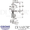 Grohe Essence Single-Lever Sink Mixer Dimensions